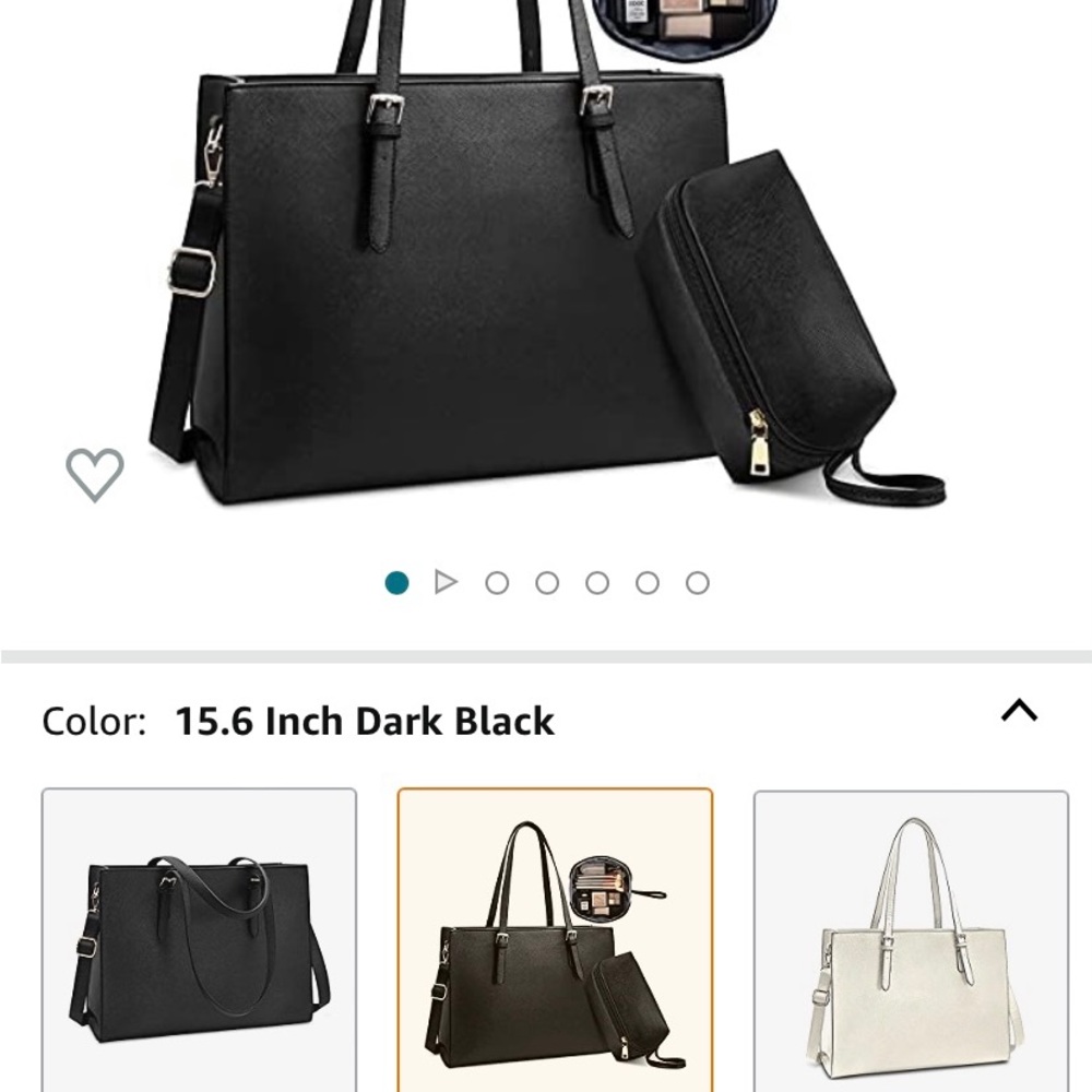 Laptop Purse/Bag w/ portable charging and small pouch